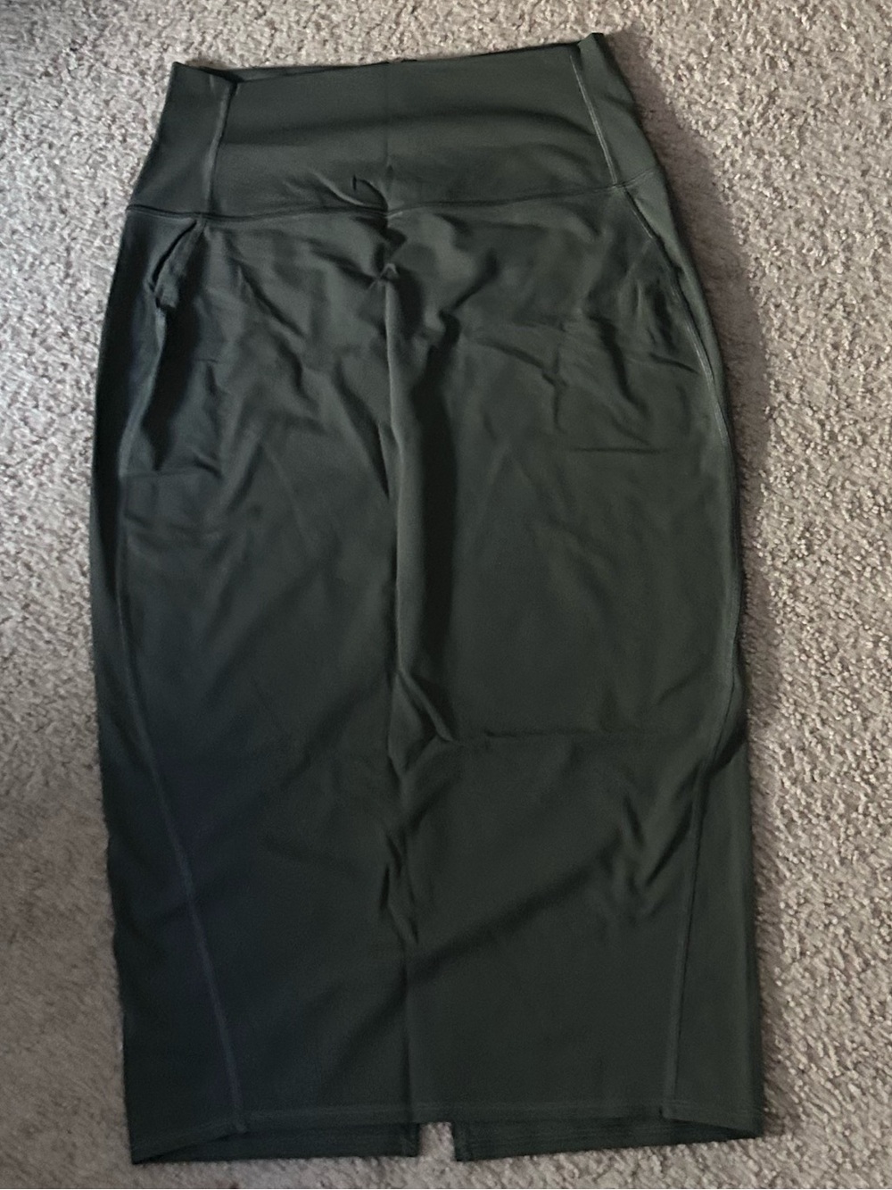 Lululemon Align High-Waist Olive Green Pencil Skirt